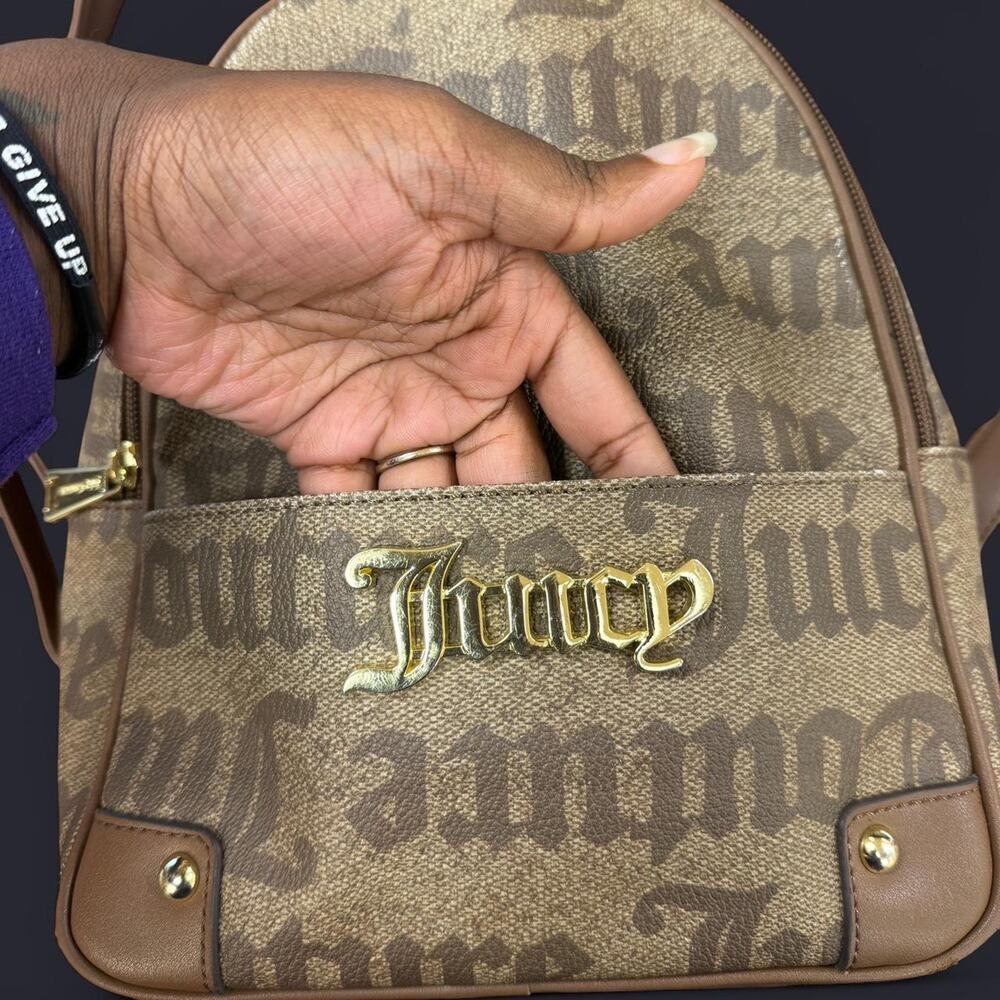 Juicy couture brown mini backpack